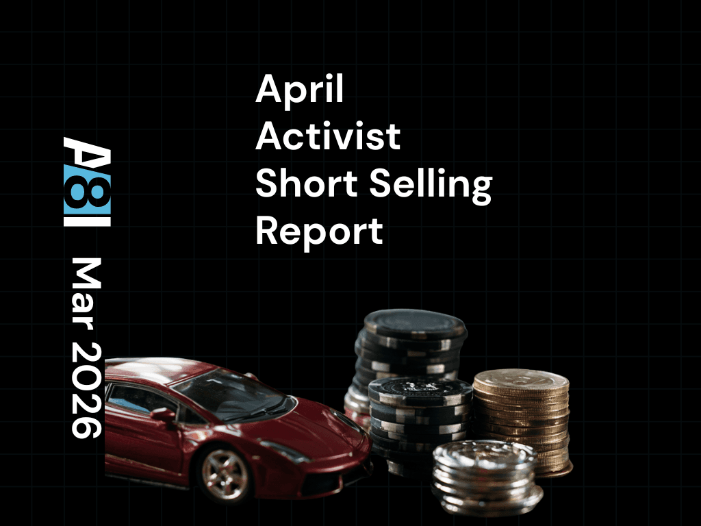 April 2026 Monthly Short Selling Report